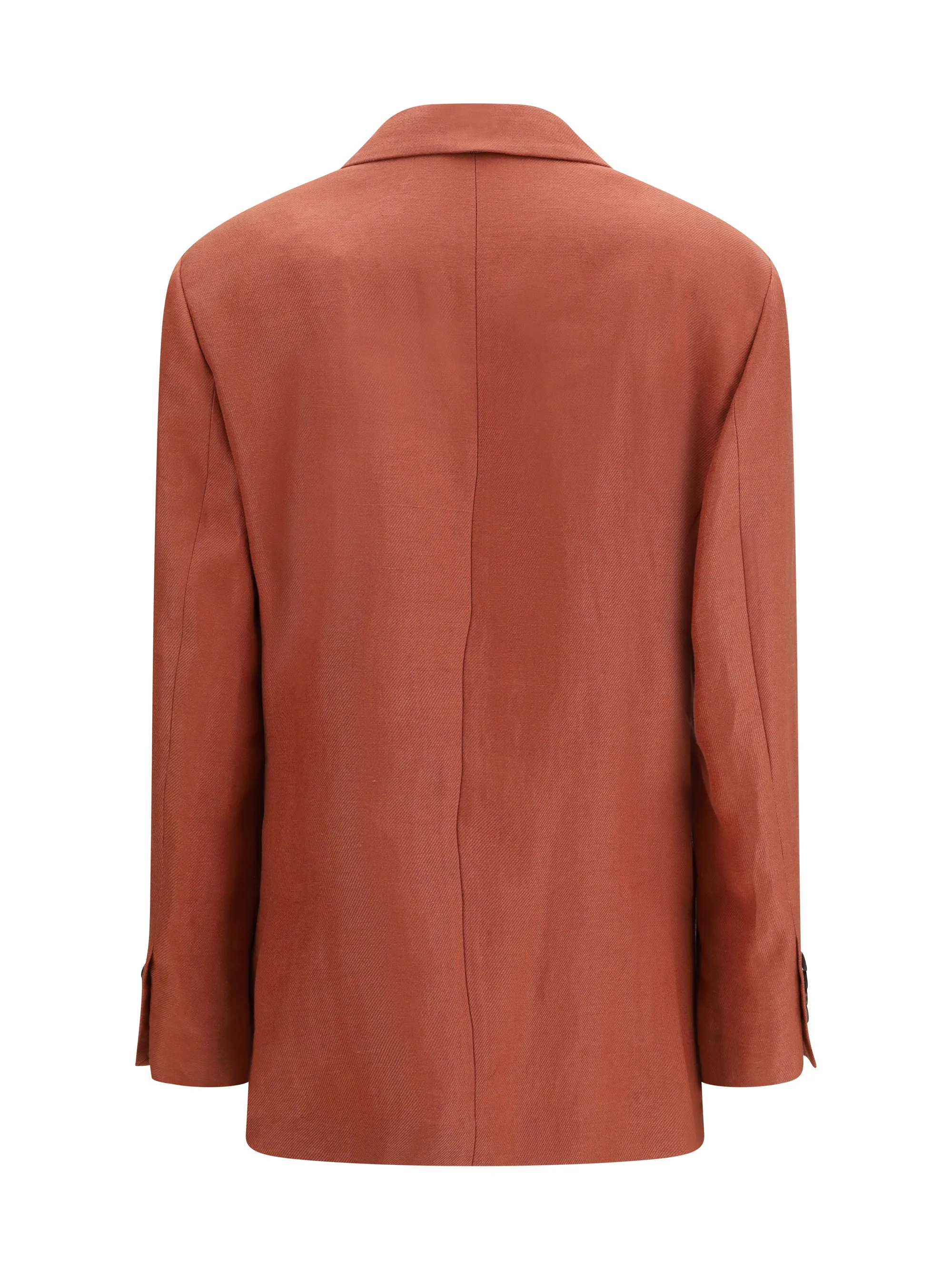 Linen Blazer Orange Flame sold by Lord & Taylor product image thumbnail 2