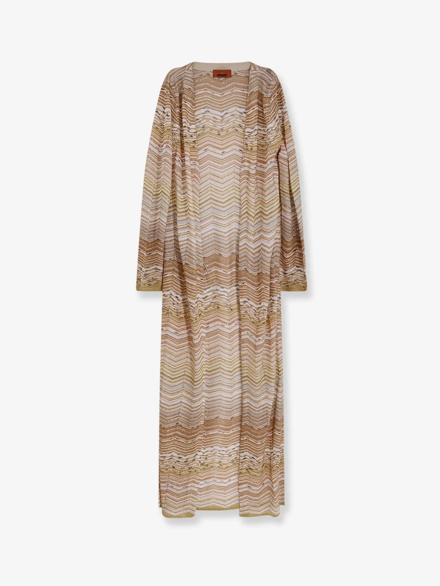 Long Chevron Motif Cardigan with Sequins sold by Lord & Taylor
