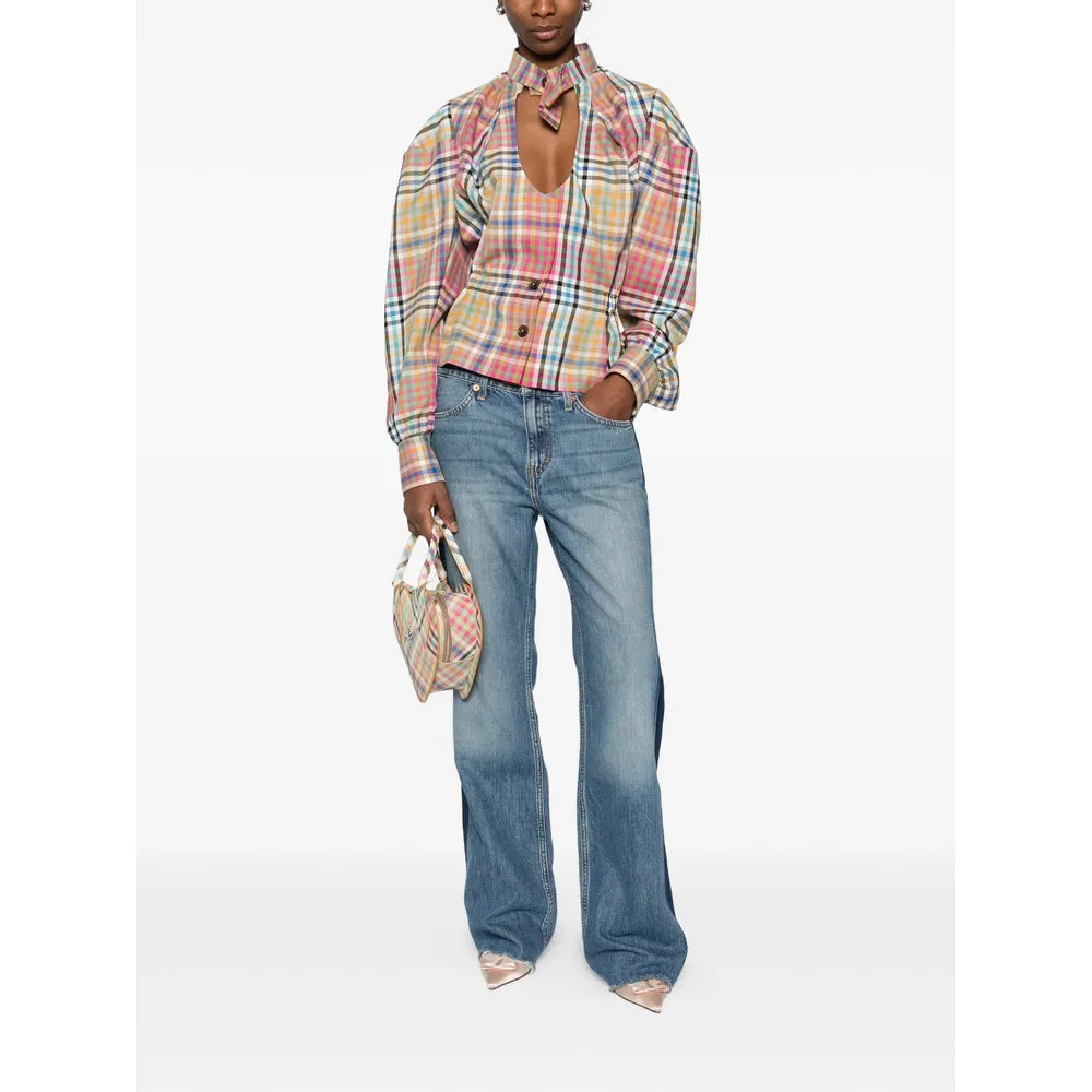 Cropped Shirt with Tie Detail sold by Lord & Taylor product image thumbnail 2