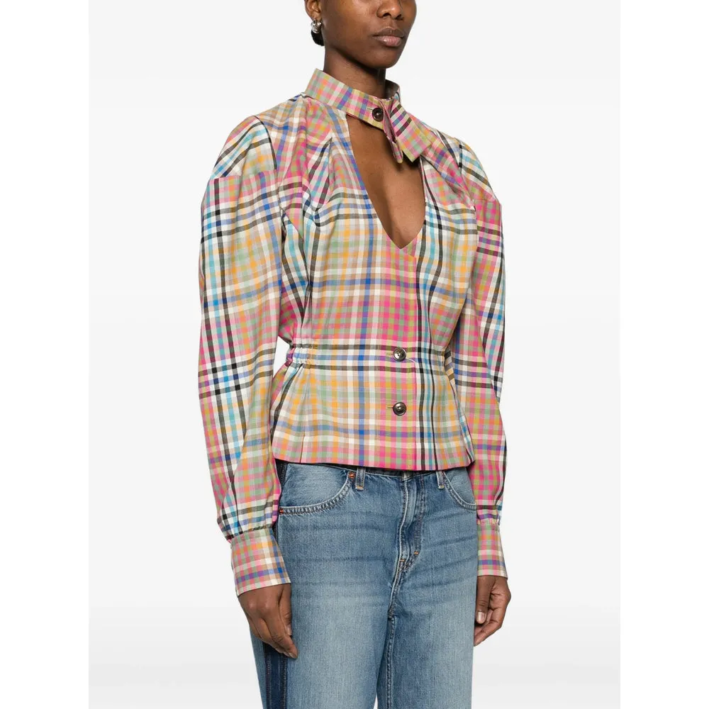Cropped Shirt with Tie Detail sold by Lord & Taylor product image thumbnail 3