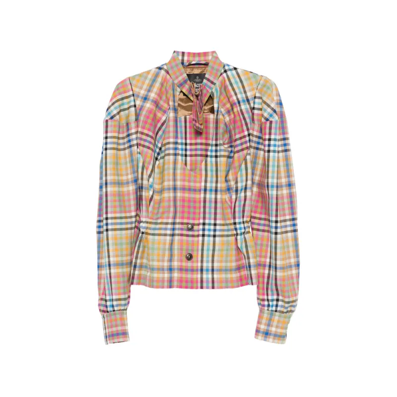 Cropped Shirt with Tie Detail made by Vivienne Westwood