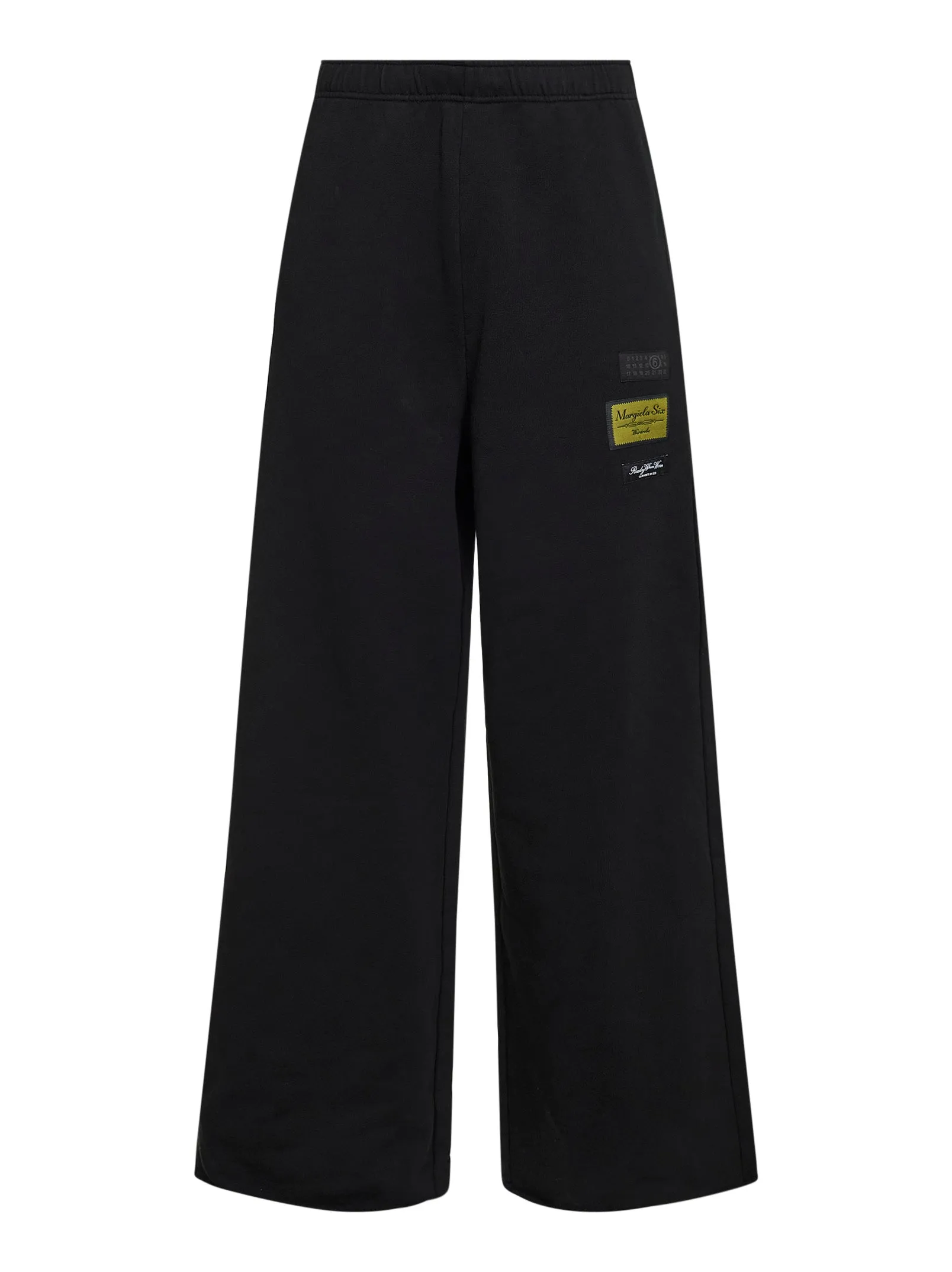 Black Cotton Label Patch Sweatpants sold by Lord & Taylor