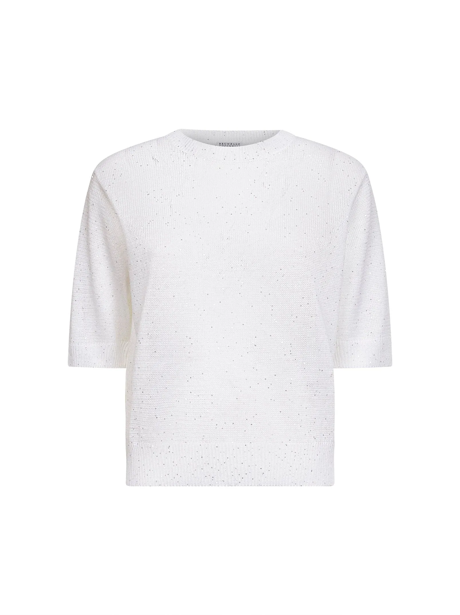 White Dazzling Cotton Sweater sold by Lord & Taylor