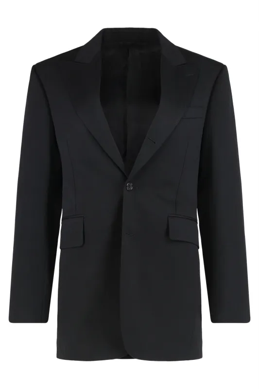 Wool Jacket with Classic Fit made by Celine