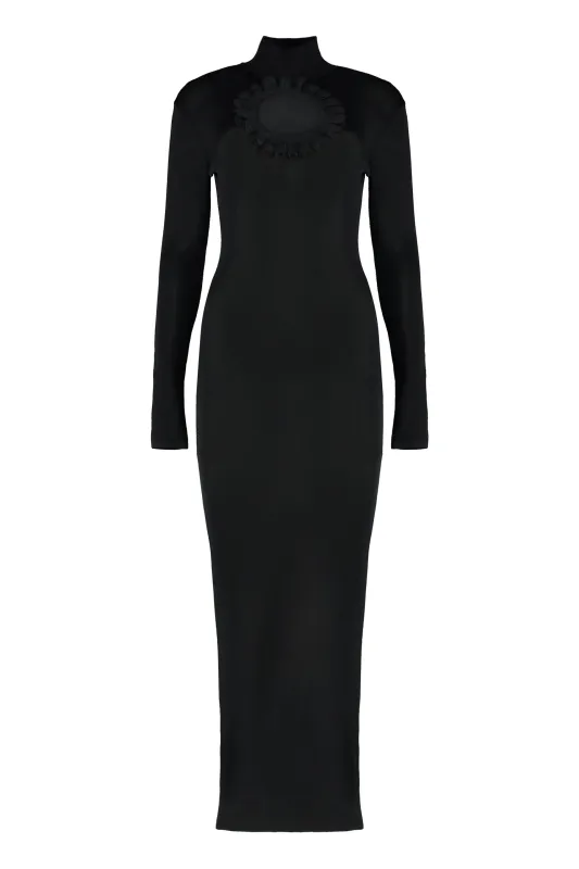 Knitted Maxi-Dress with Cut-Out Detail made by Self-Portrait