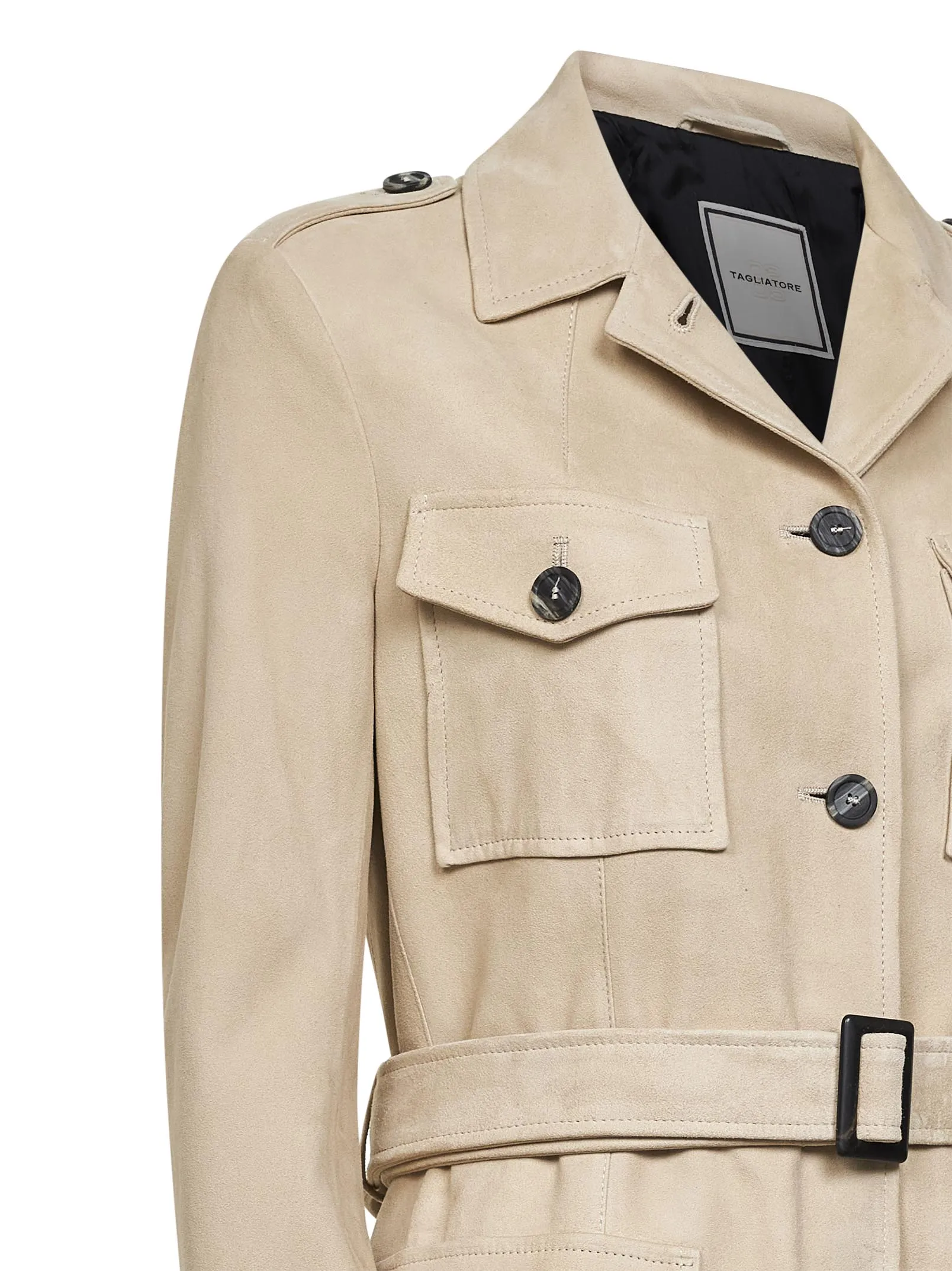 Saharan Suede Jacket Sand sold by Lord & Taylor product image thumbnail 3