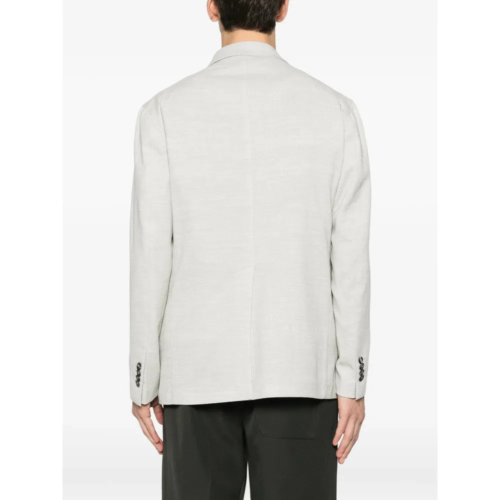 Grey Double-Breasted Jacket with Flap Pockets sold by Lord & Taylor product image thumbnail 2