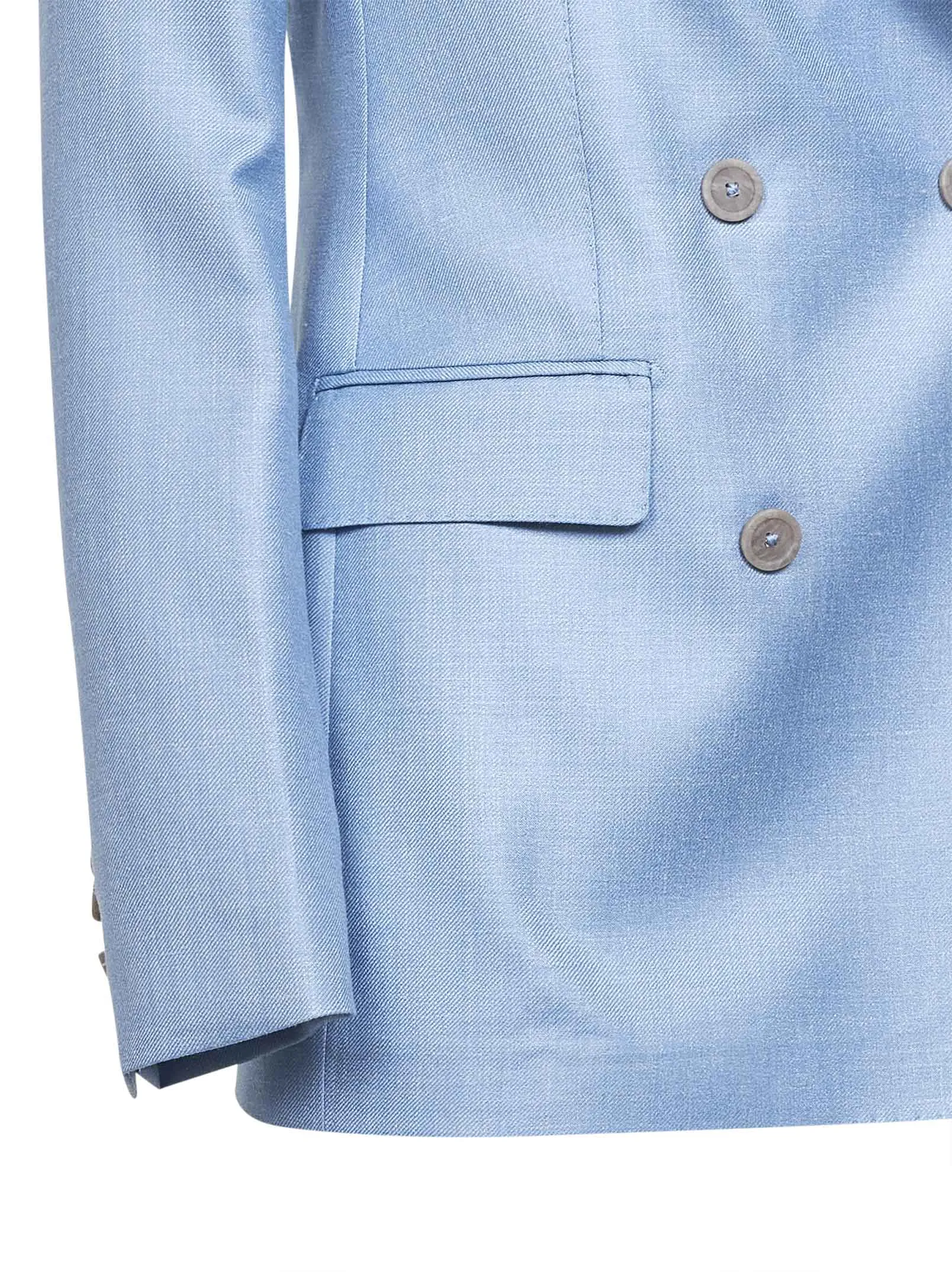 Double-Breasted Blazer Light Blue sold by Lord & Taylor product image thumbnail 3