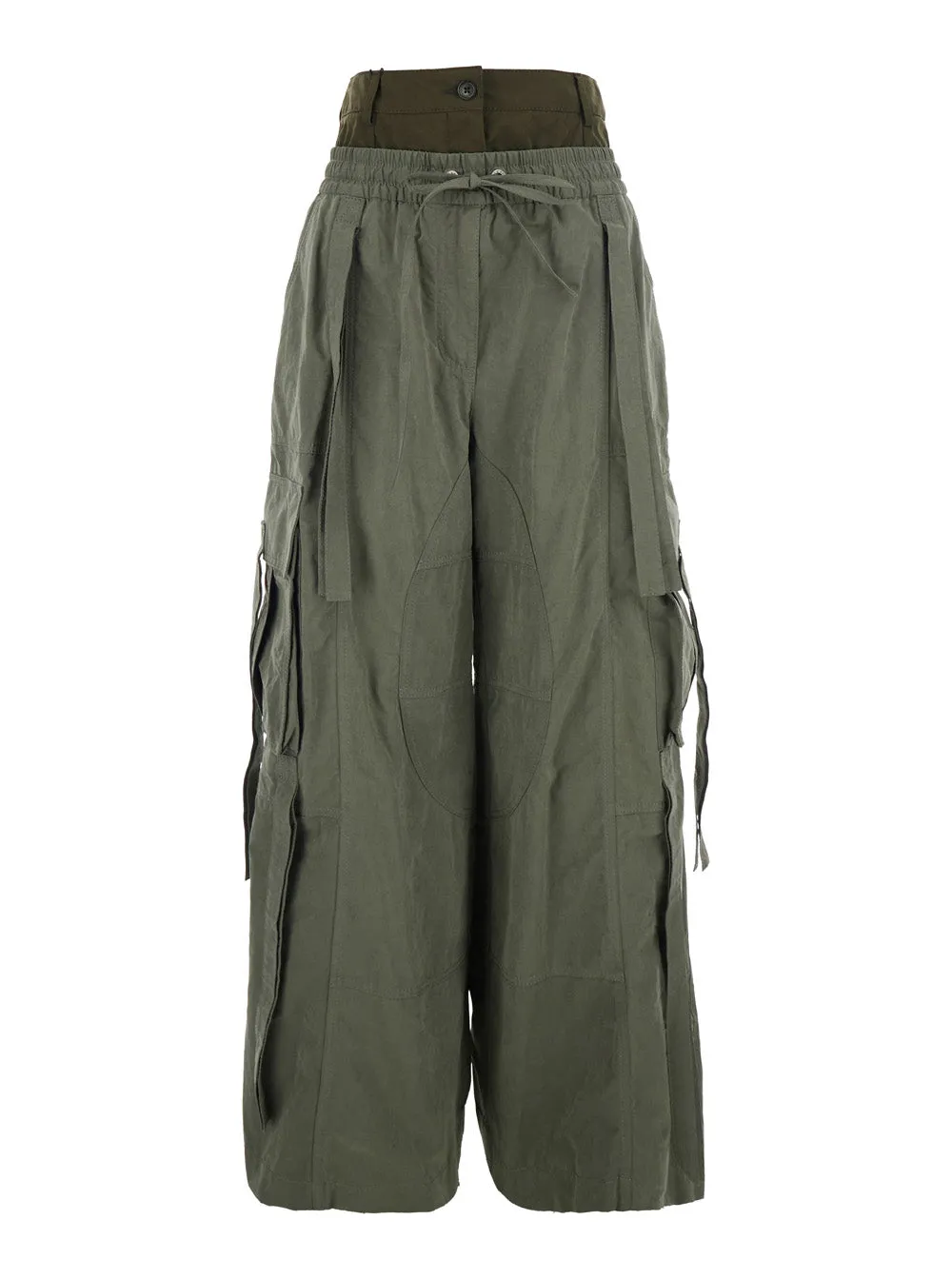 Green Cargo Pants with Elasticated Waist sold by Lord & Taylor