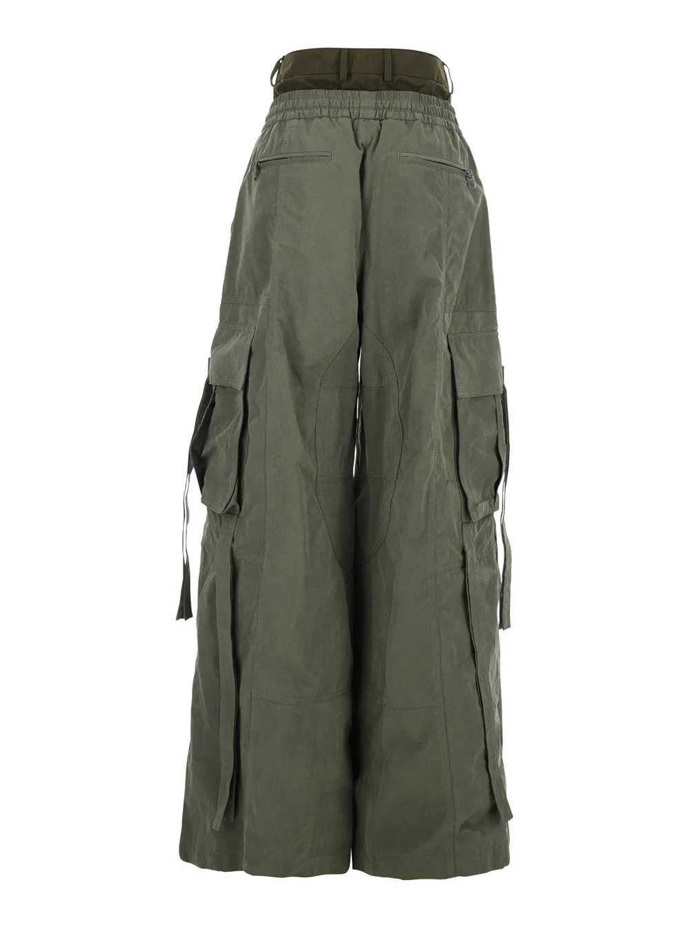 Green Cargo Pants with Elasticated Waist sold by Lord & Taylor product image thumbnail 2
