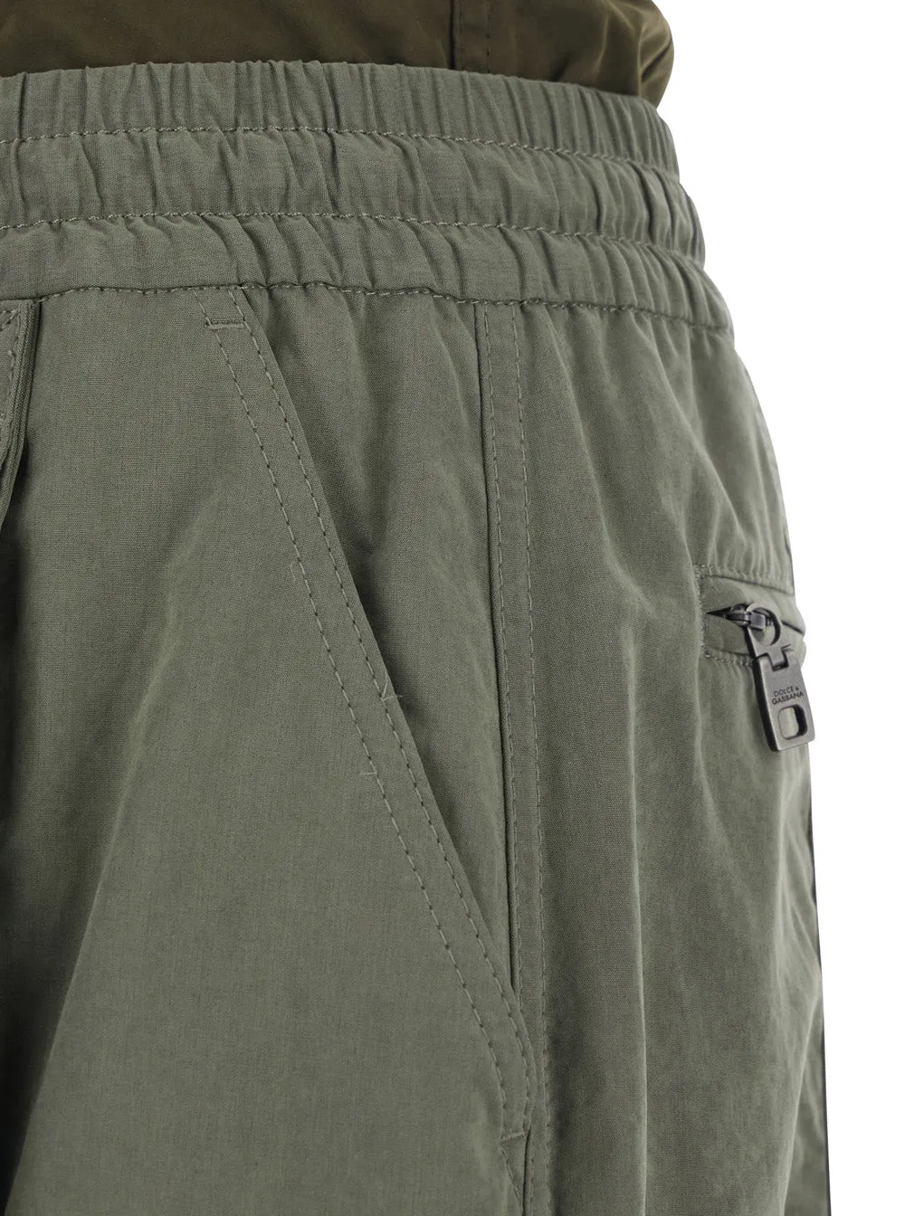 Green Cargo Pants with Elasticated Waist sold by Lord & Taylor product image thumbnail 3