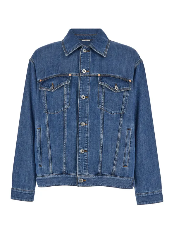 Jacket Light Blue Denim made by Valentino