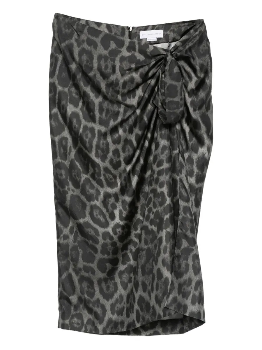 Silk Midi Skirt in Animal Print sold by Lord & Taylor
