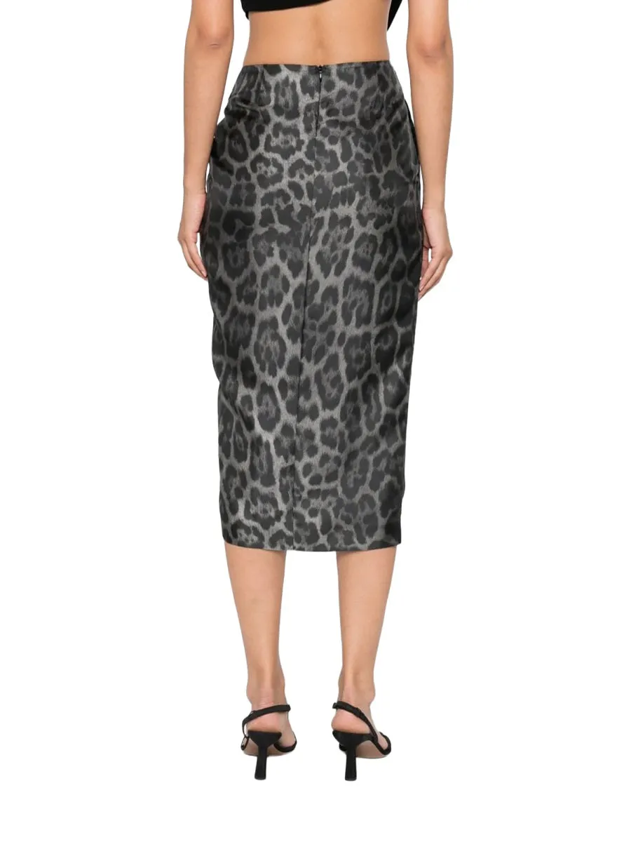 Silk Midi Skirt in Animal Print sold by Lord & Taylor product image thumbnail 2
