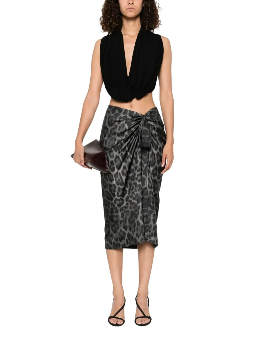 Silk Midi Skirt in Animal Print sold by Lord & Taylor product image thumbnail 3