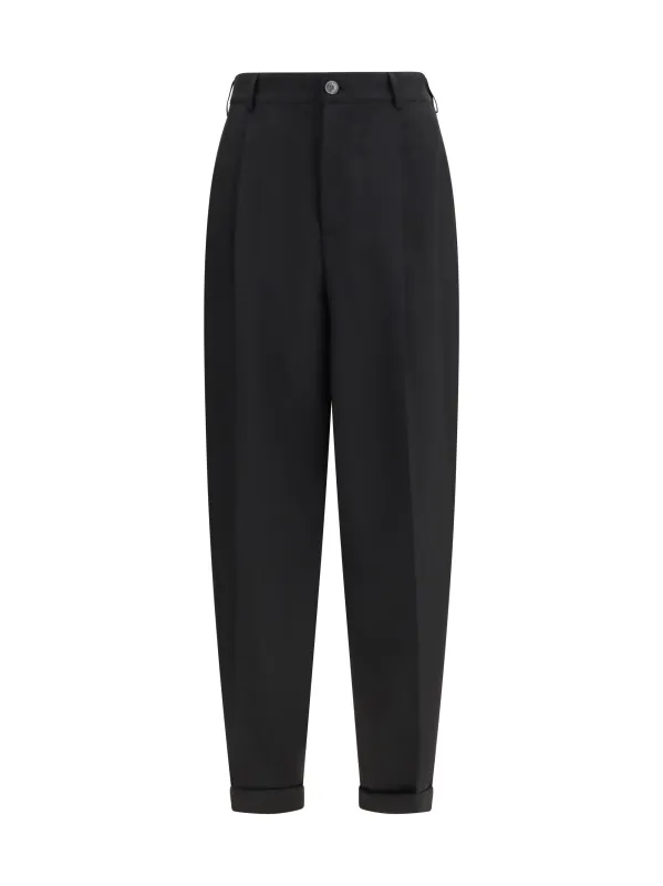 Pleated Trousers Black made by Marni