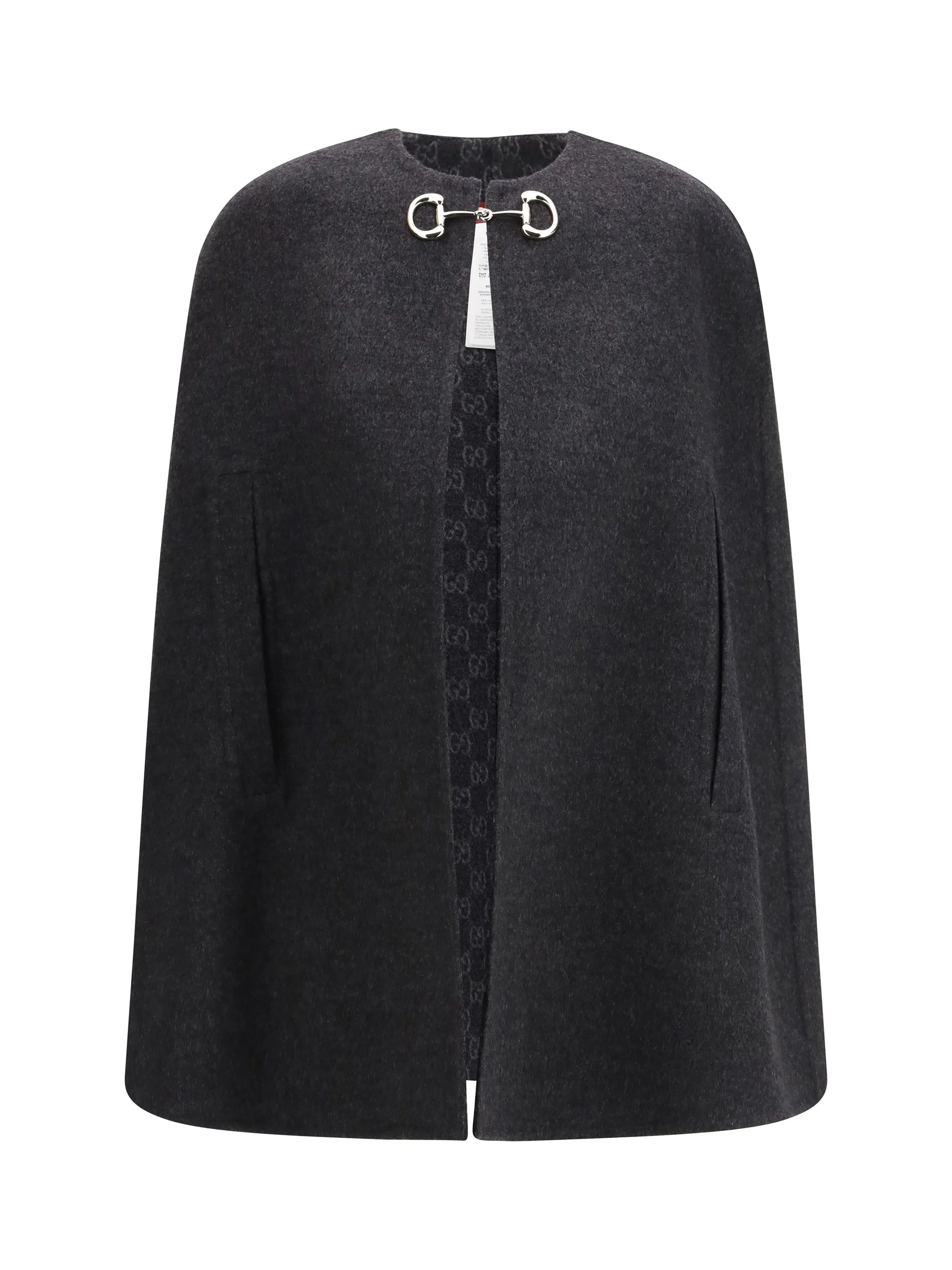 Cape Wool-Blend Dark Grey/Light Grey sold by Lord & Taylor