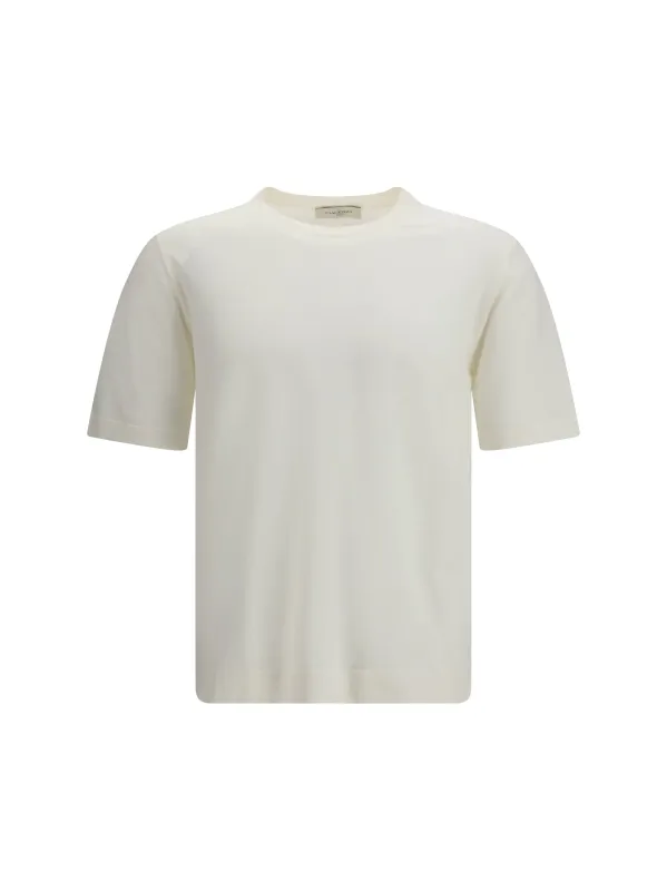 Short-sleeve Crewneck Sweater Optical White made by Lord & Taylor