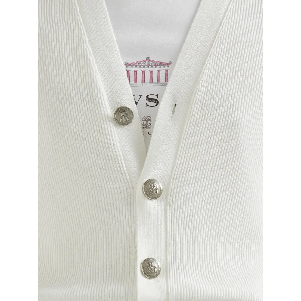Rib Knit Cotton Sweater with Button Fastening sold by Lord & Taylor product image thumbnail 2