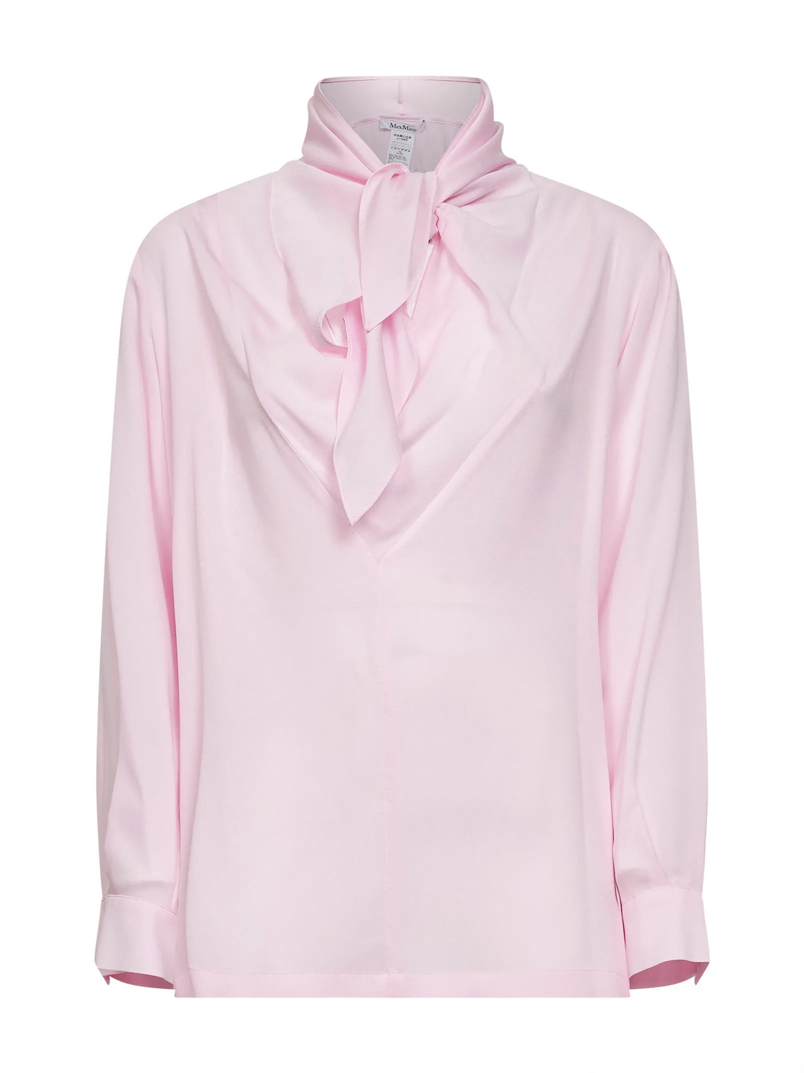Pink Silk Charmeuse Blouse with Foulard Collar sold by Lord & Taylor