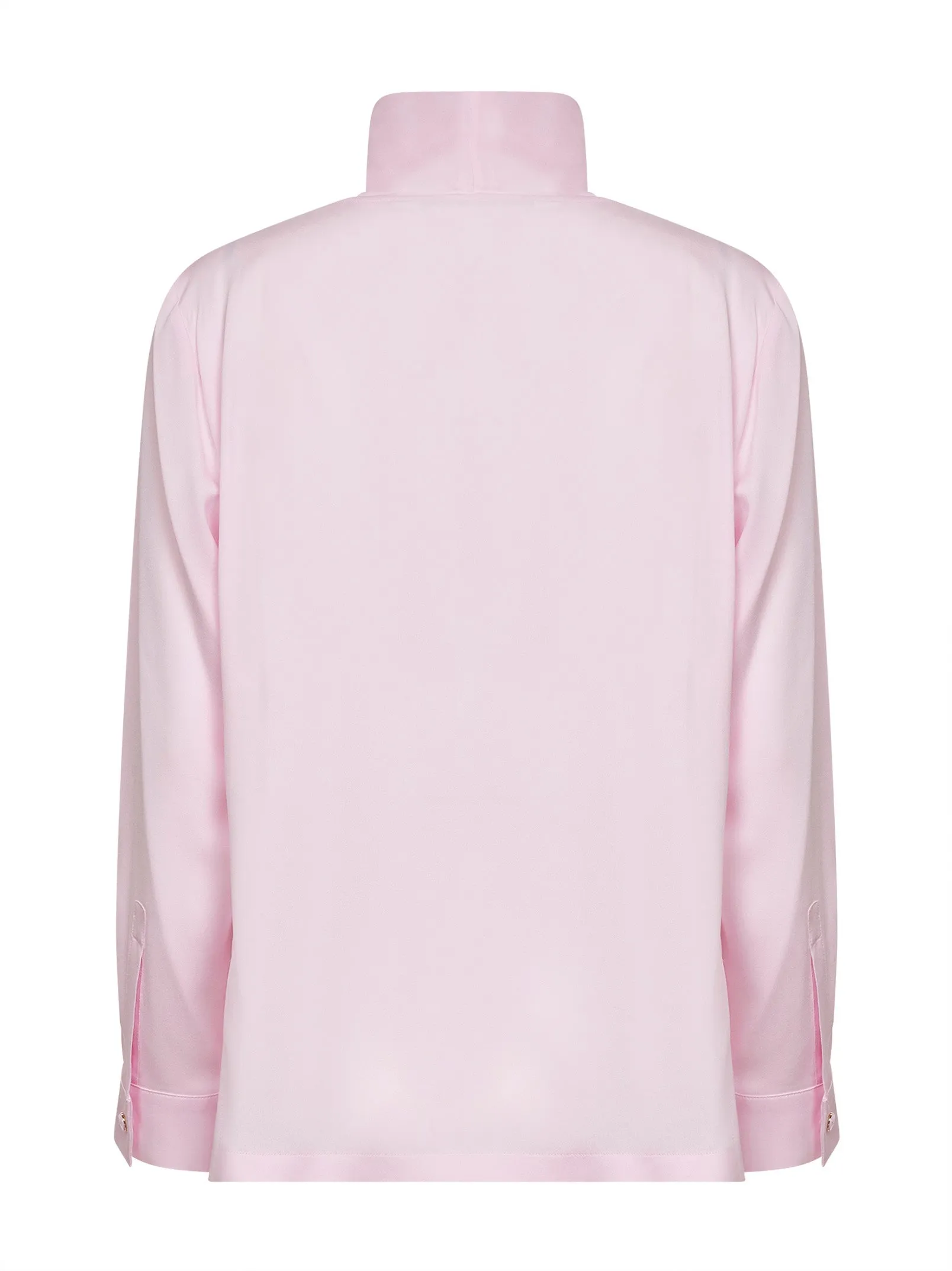 Pink Silk Charmeuse Blouse with Foulard Collar sold by Lord & Taylor product image thumbnail 2