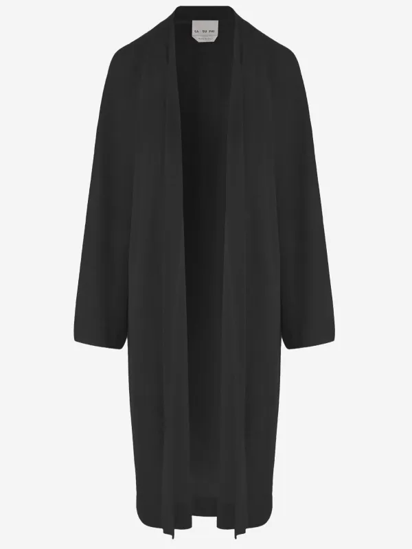 Long Open Cashmere and Silk Knit made by SA SU PHI