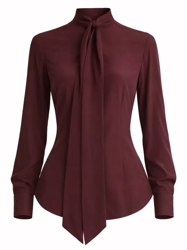 Silk Shirt in Bordeaux made by Stella McCartney