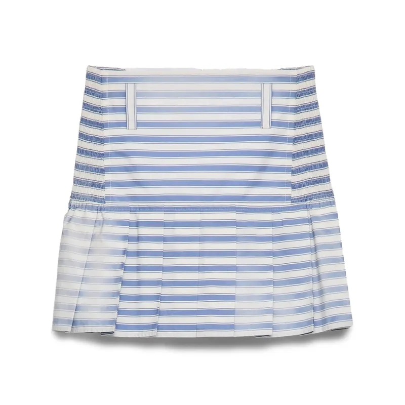 Skirt A-Line Blue/White made by Prada
