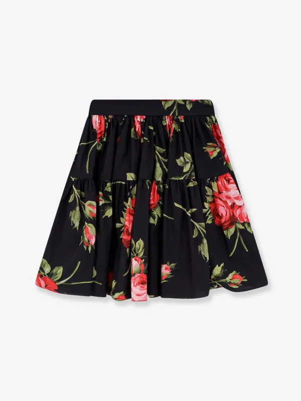Cotton Skirt with Iconic Print made by Dolce & Gabanna