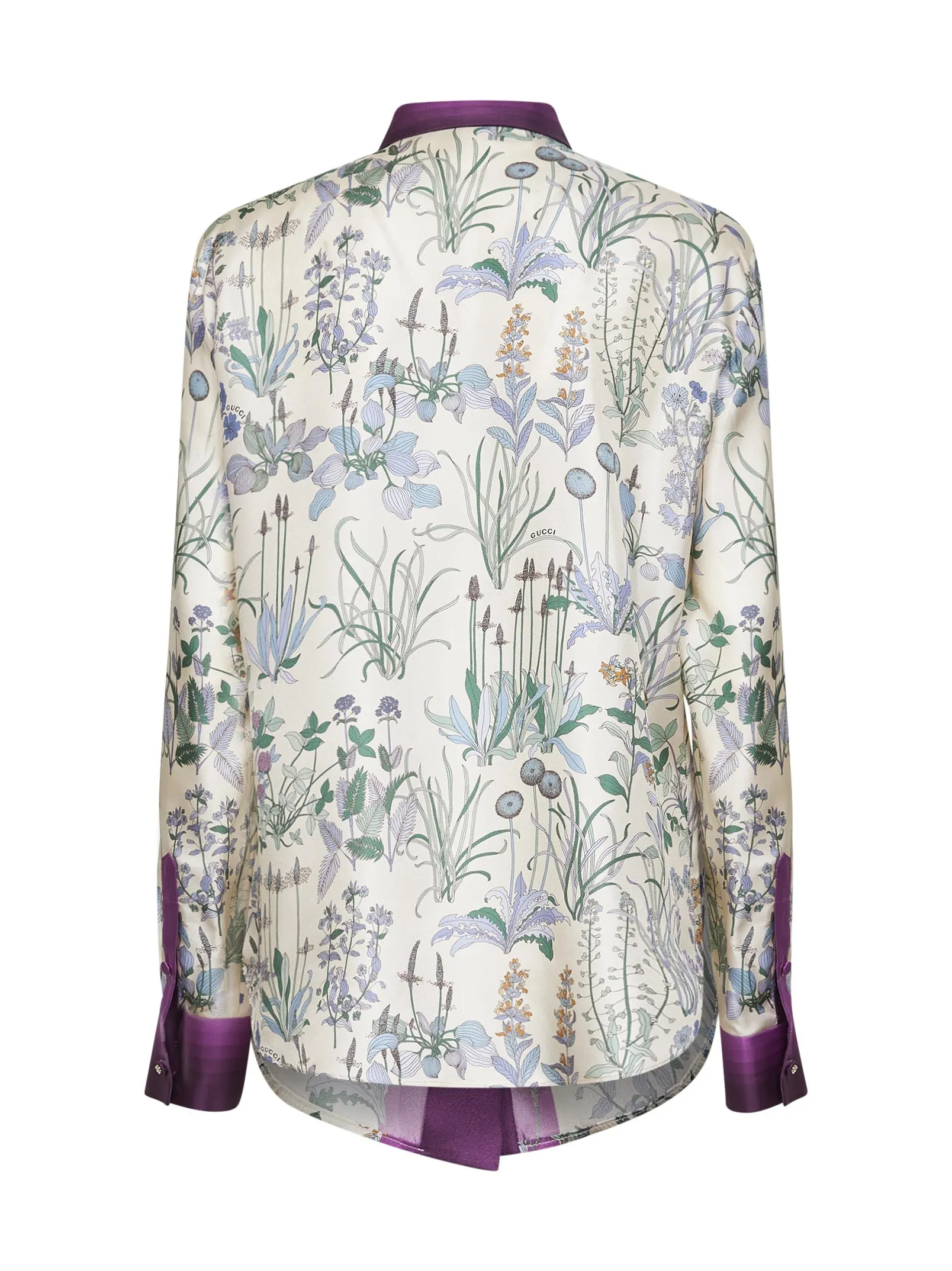Ivory Printed Silk Twill Shirt sold by Lord & Taylor product image thumbnail 2