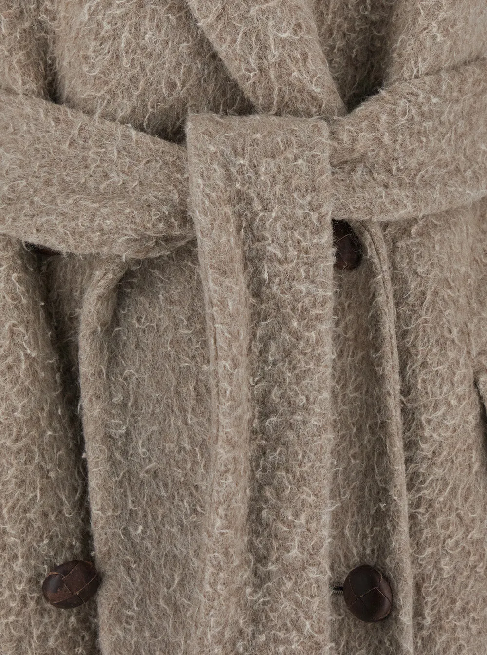 Beige Double-Breasted Wool Blend Coat sold by Lord & Taylor product image thumbnail 3
