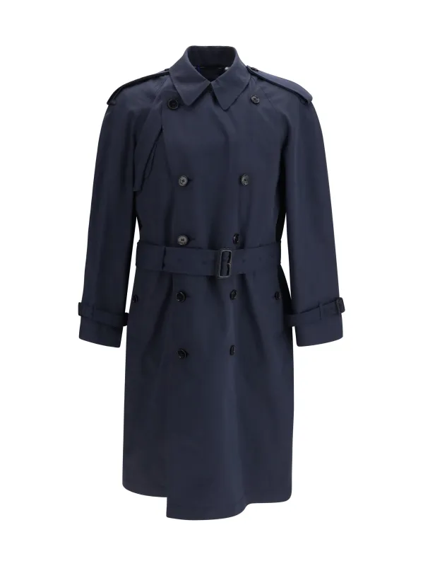 Trench Coat Highbury Navy/Black made by Burberry