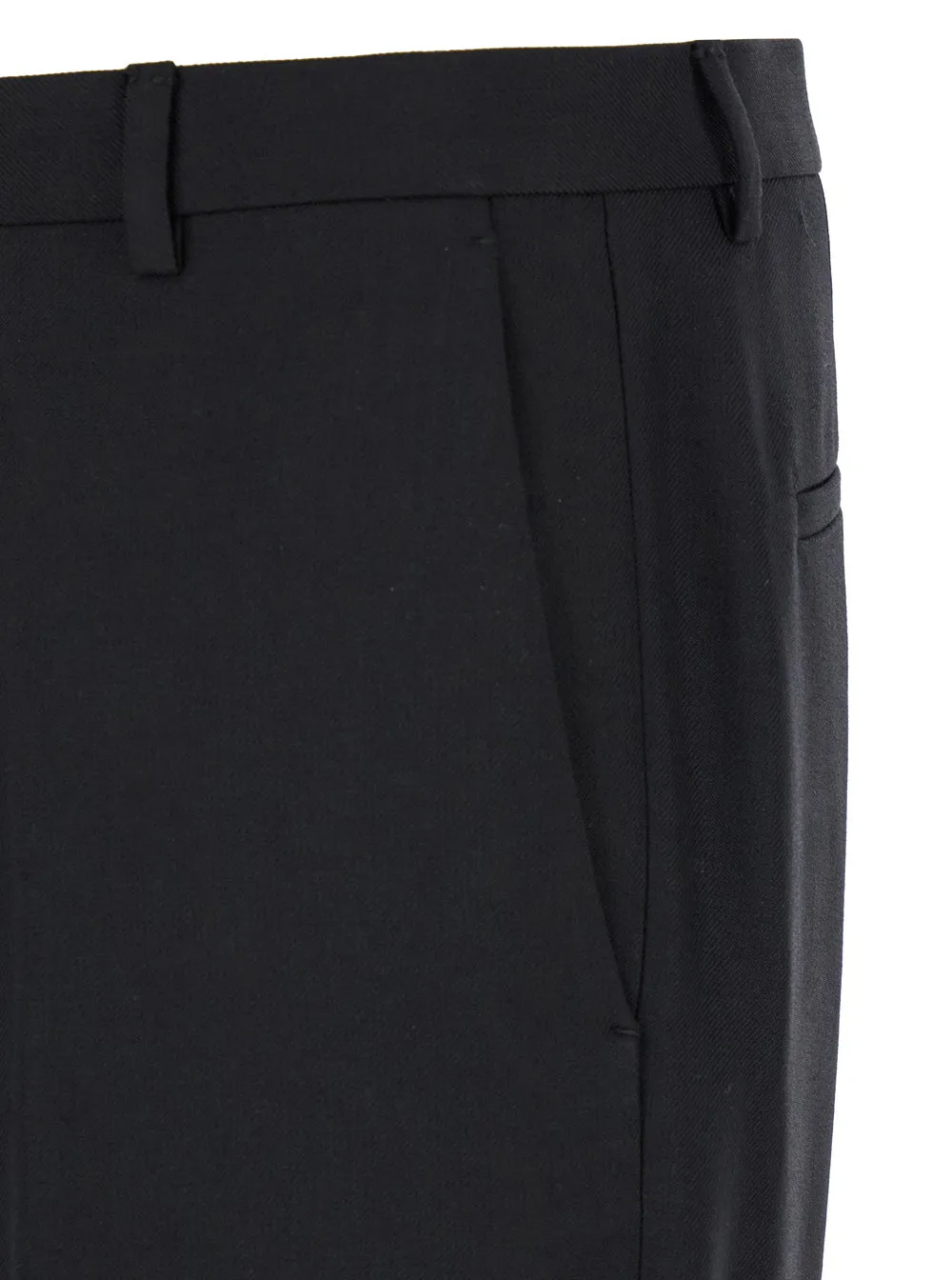 Black Tailored Pants with Tonal Logo sold by Lord & Taylor product image thumbnail 3