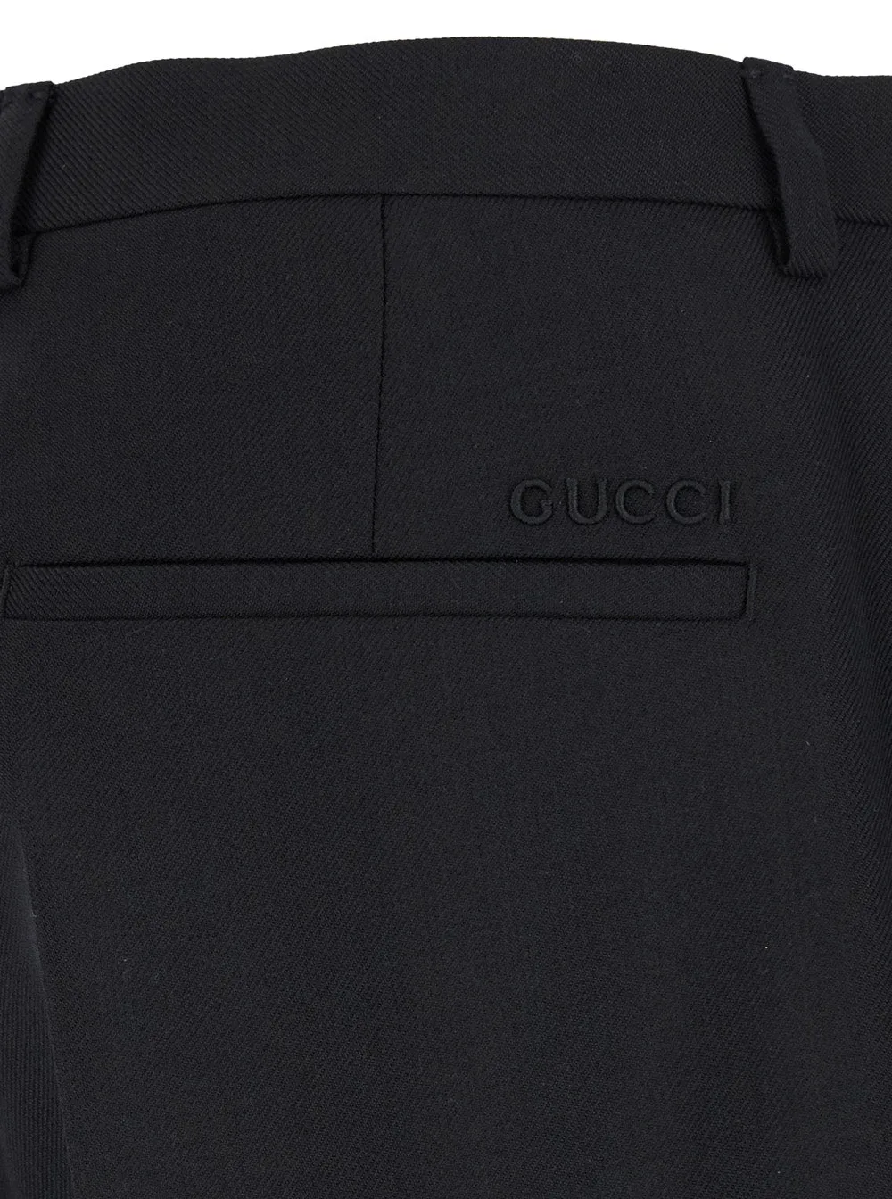 Black Tailored Pants with Tonal Logo sold by Lord & Taylor product image thumbnail 4