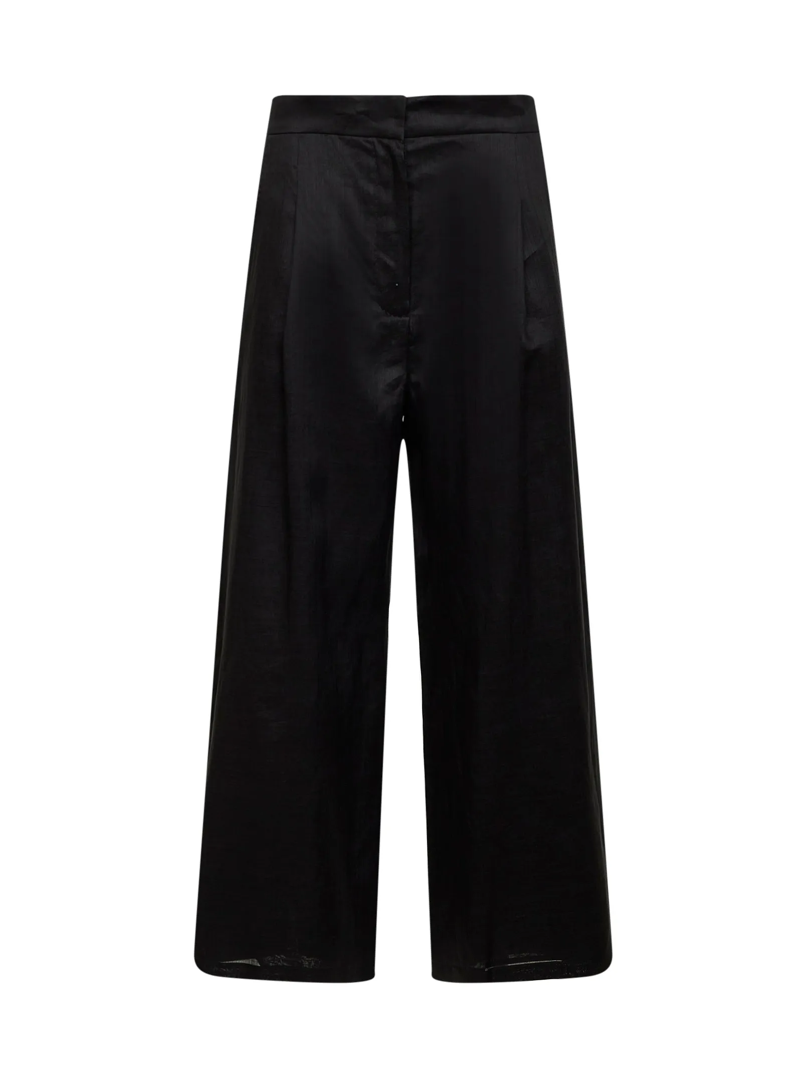 Cropped Trousers MSTTARTUFO Black Ramie sold by Lord & Taylor