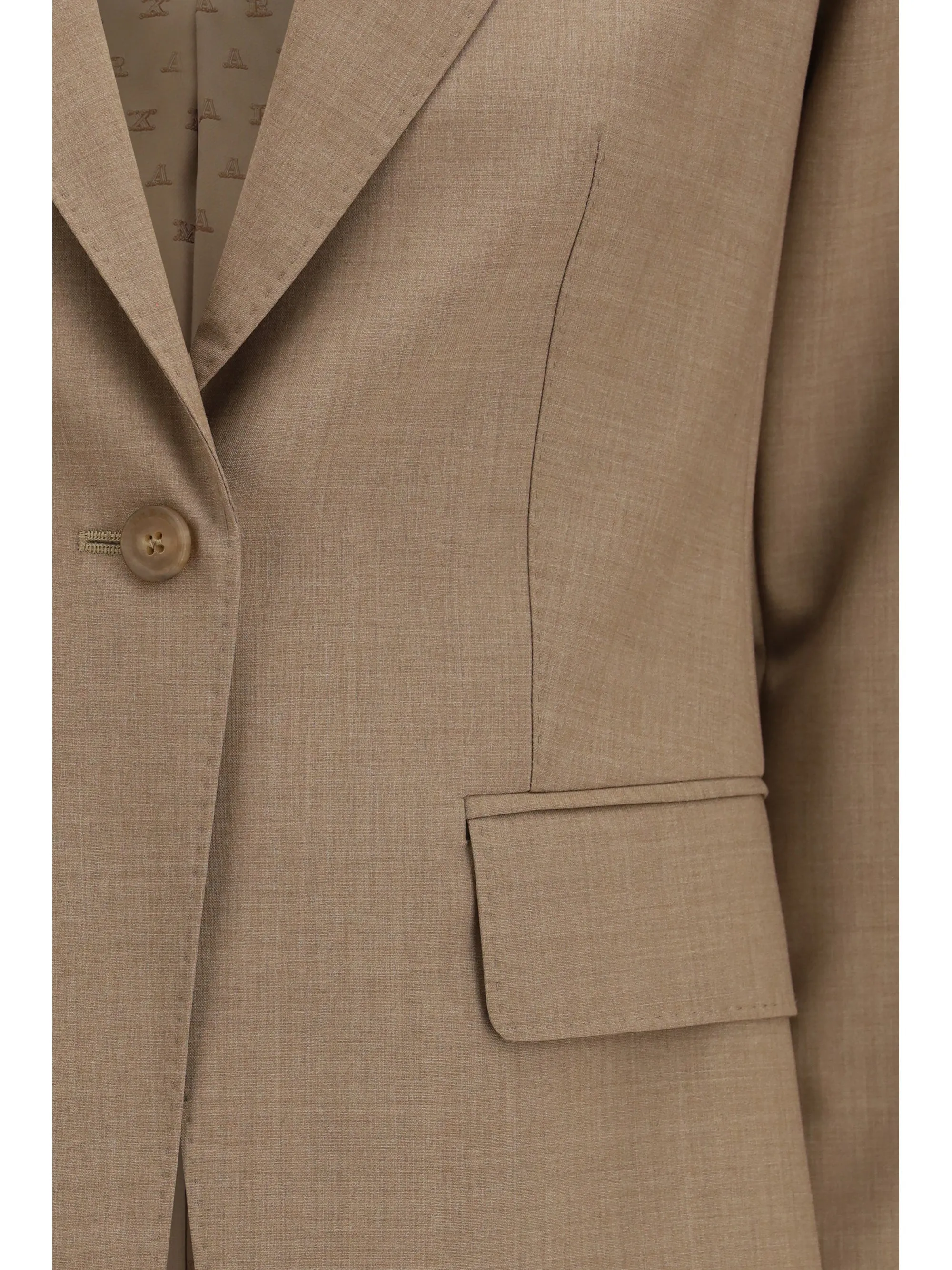 Single-Breasted Wool Blazer Hazelnut sold by Lord & Taylor product image thumbnail 2