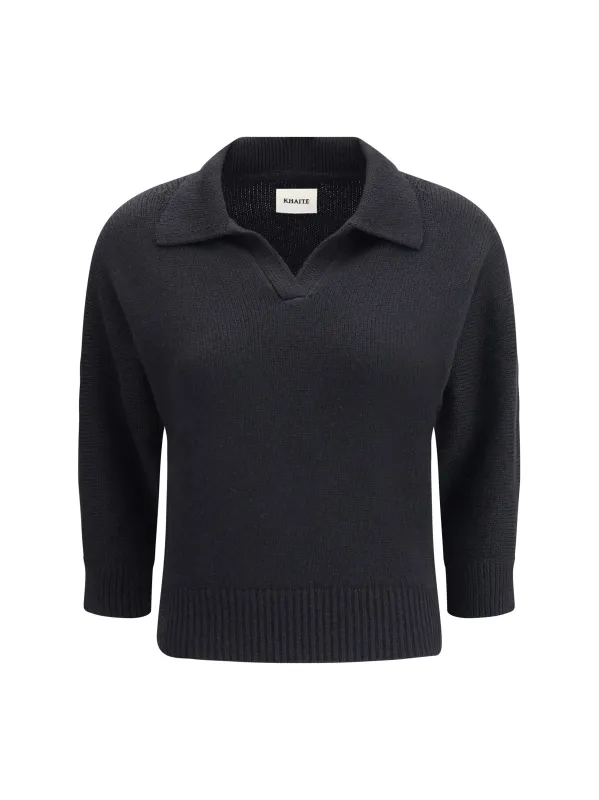 Sweater Herve Cashmere Black made by KHAITE