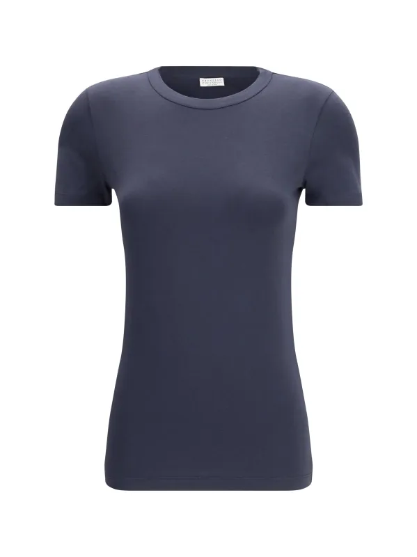 Cotton T-Shirt Abyss made by Brunello Cucinelli
