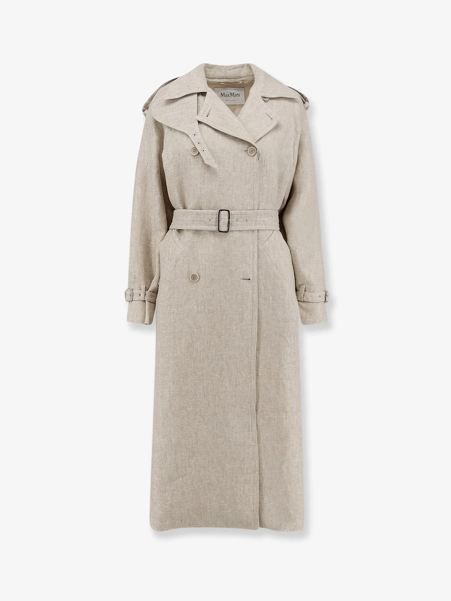 Trench Coat Mxspedaggi Beige Linen sold by Lord & Taylor