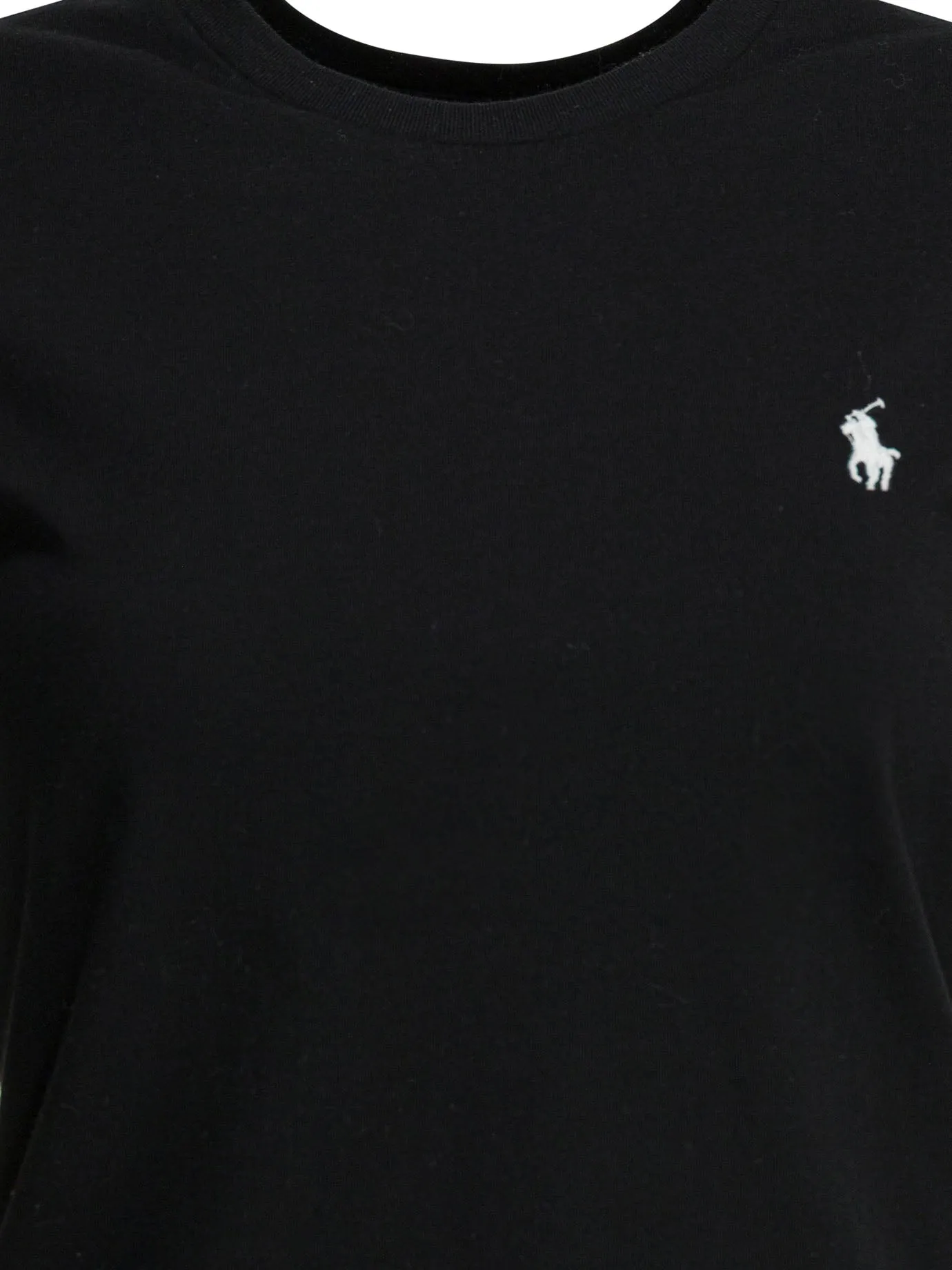 BLACK CREW NECK COTTON T-SHIRT sold by Lord & Taylor product image thumbnail 3