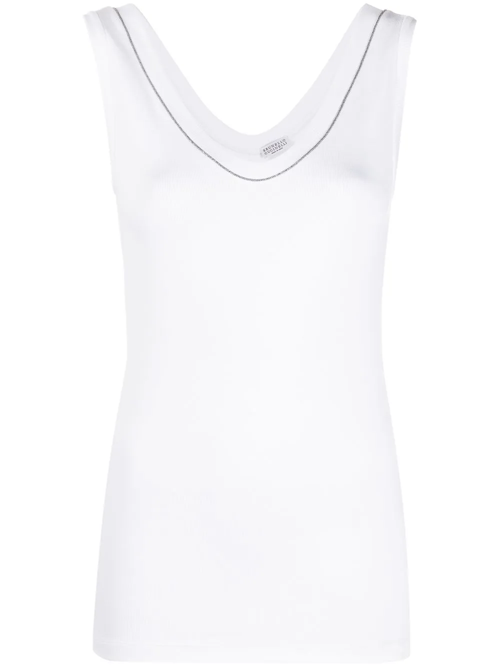 WHITE CRYSTAL EMBELLISHED COTTON TOP sold by Lord & Taylor product image thumbnail 3