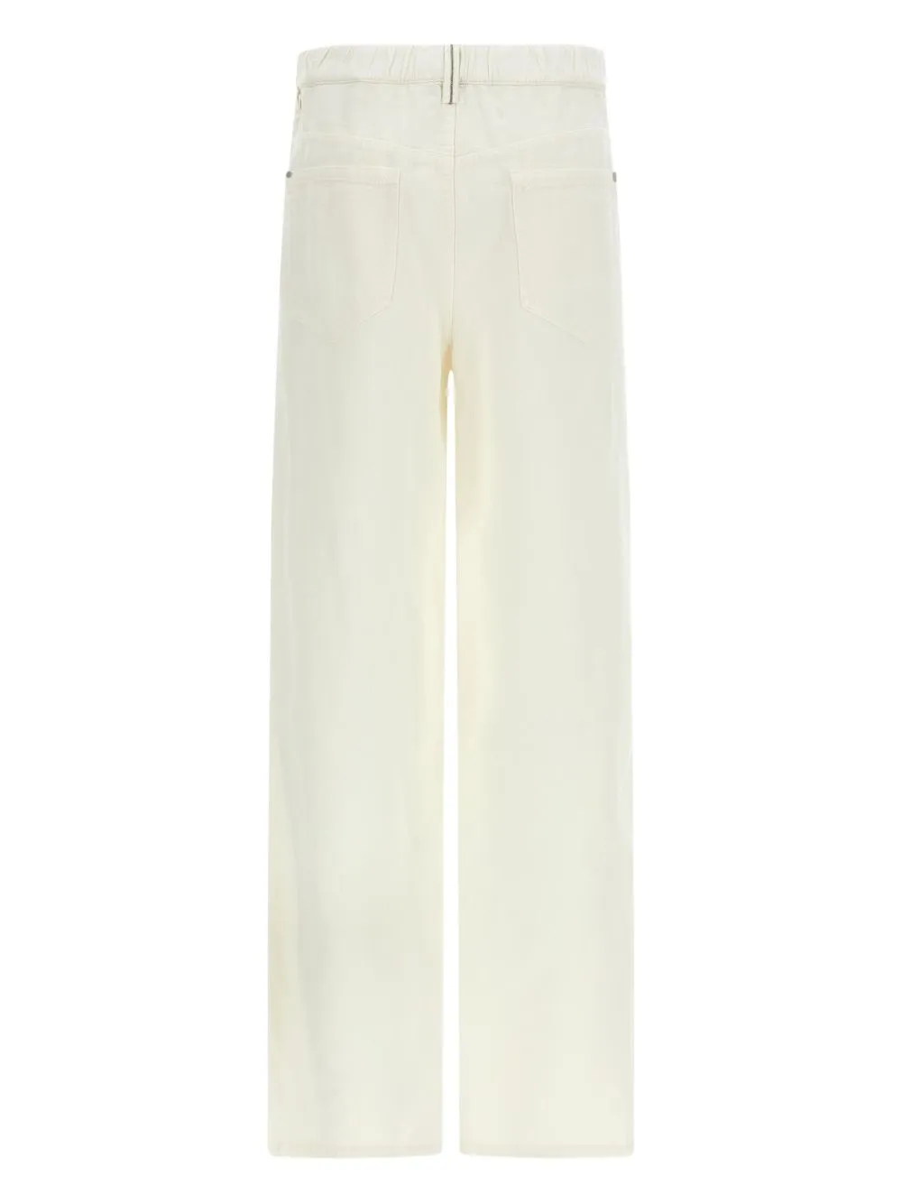 IVORY MONILI DETAIL COTTON TROUSERS sold by Lord & Taylor product image thumbnail 4