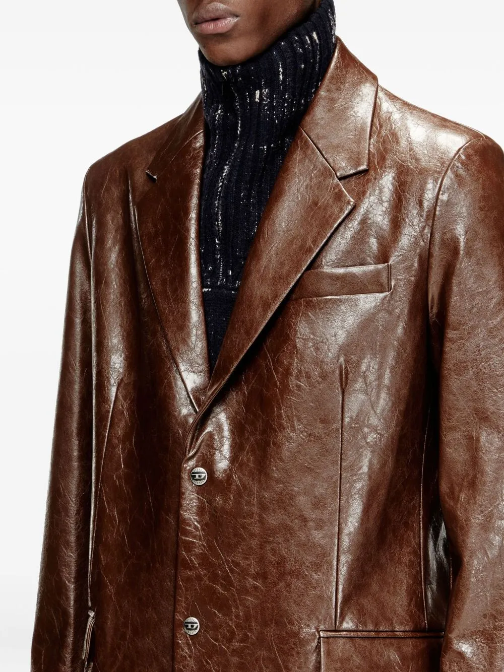 BROWN SINGLE BREASTED NOTCHED JACKET sold by Lord & Taylor product image thumbnail 4