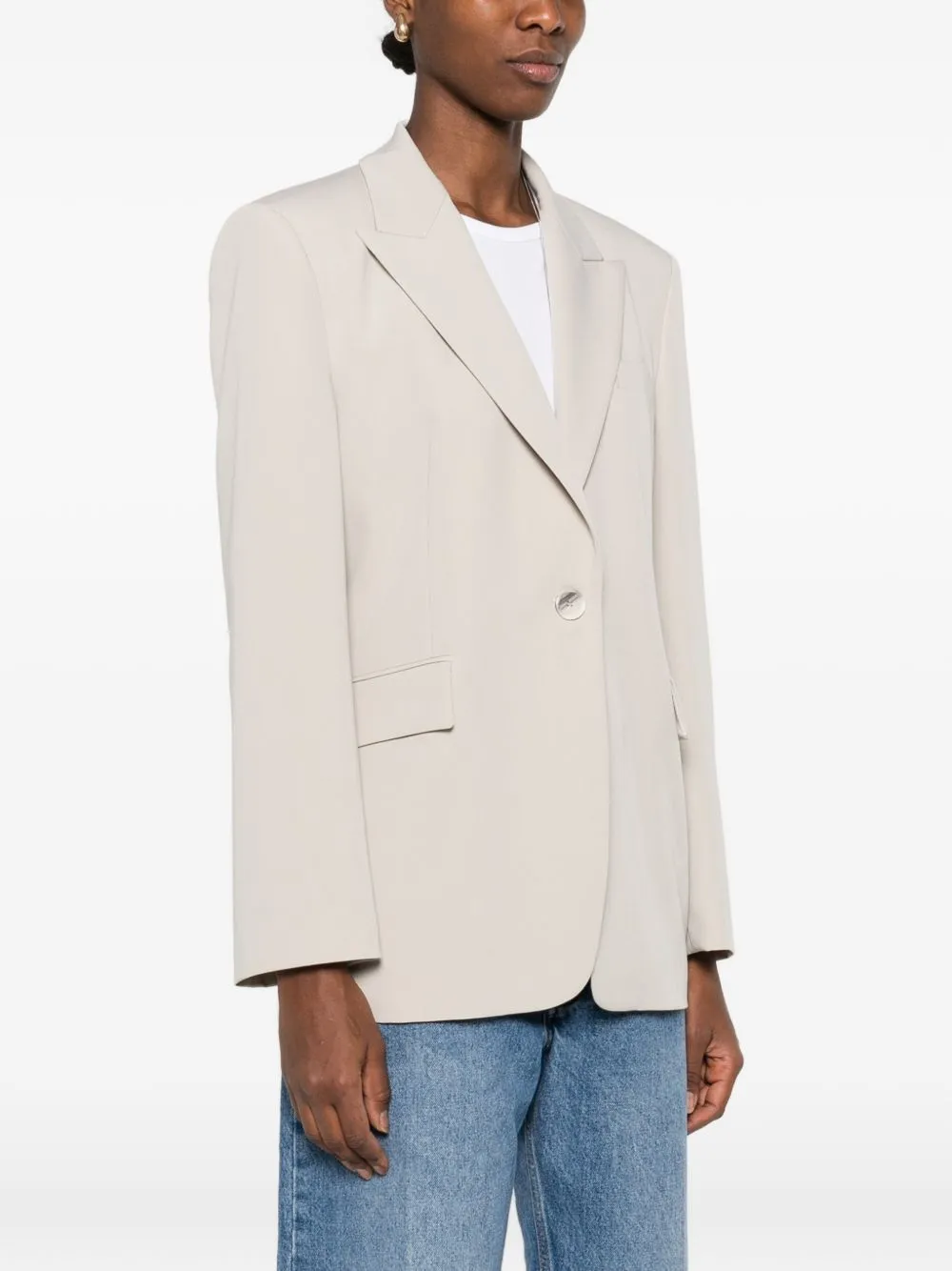 LIGHT GREY PEAK LAPEL JACKET sold by Lord & Taylor product image thumbnail 4
