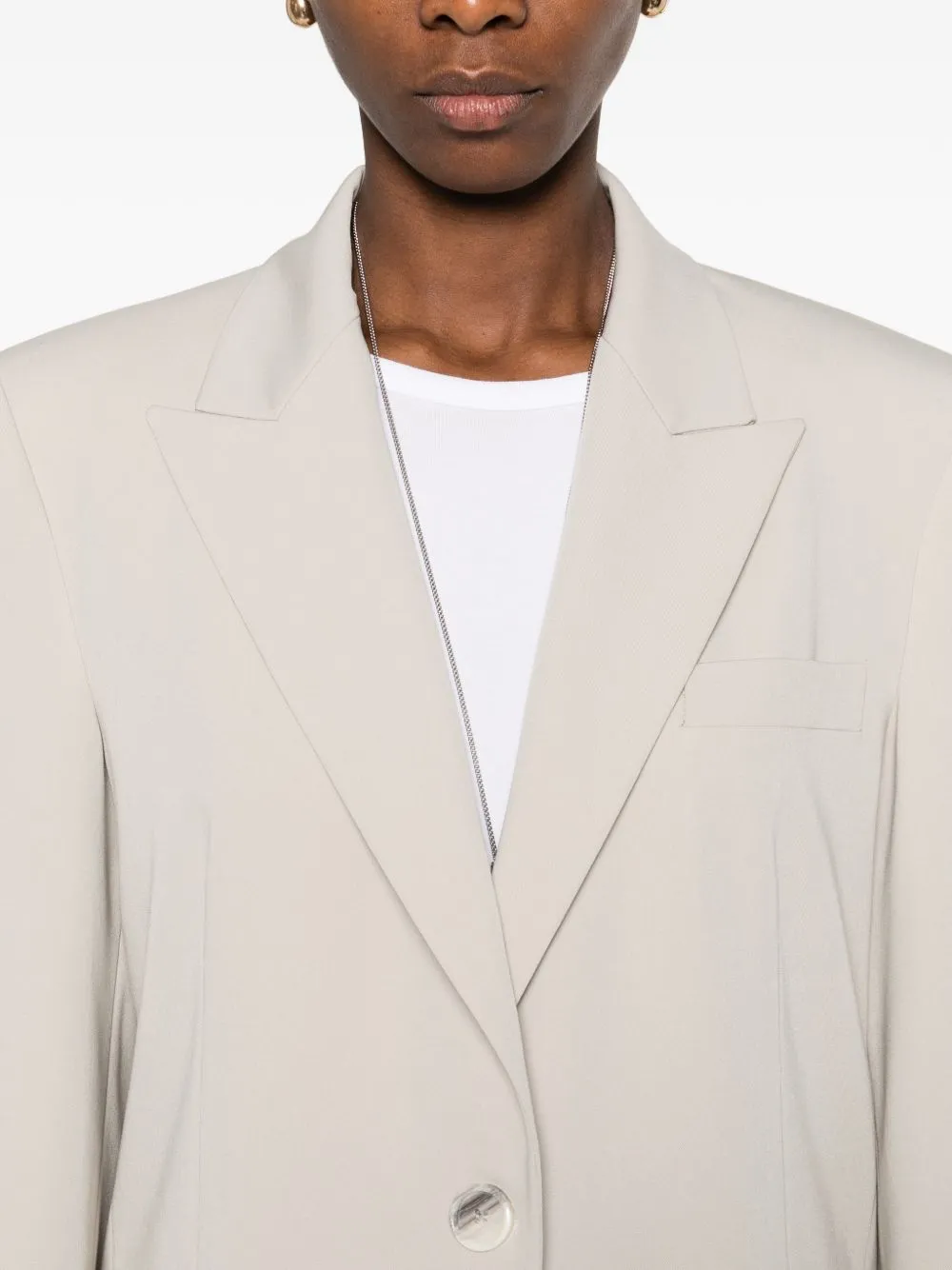 LIGHT GREY PEAK LAPEL JACKET sold by Lord & Taylor product image thumbnail 5
