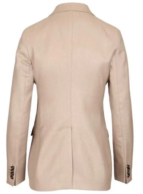 BEIGE DOUBLE-BREASTED NOTCHED LAPEL JACKET sold by Lord & Taylor product image thumbnail 2