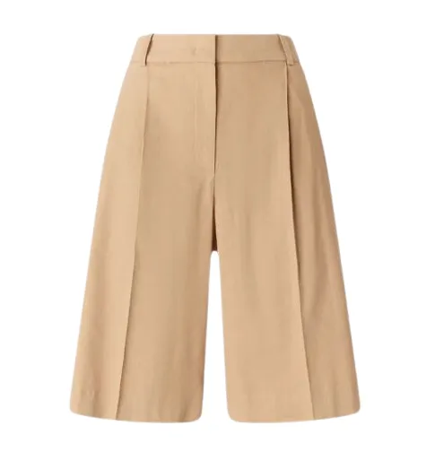 CHANTILLY BEIGE PLEATED WIDE SHORTS sold by Lord & Taylor