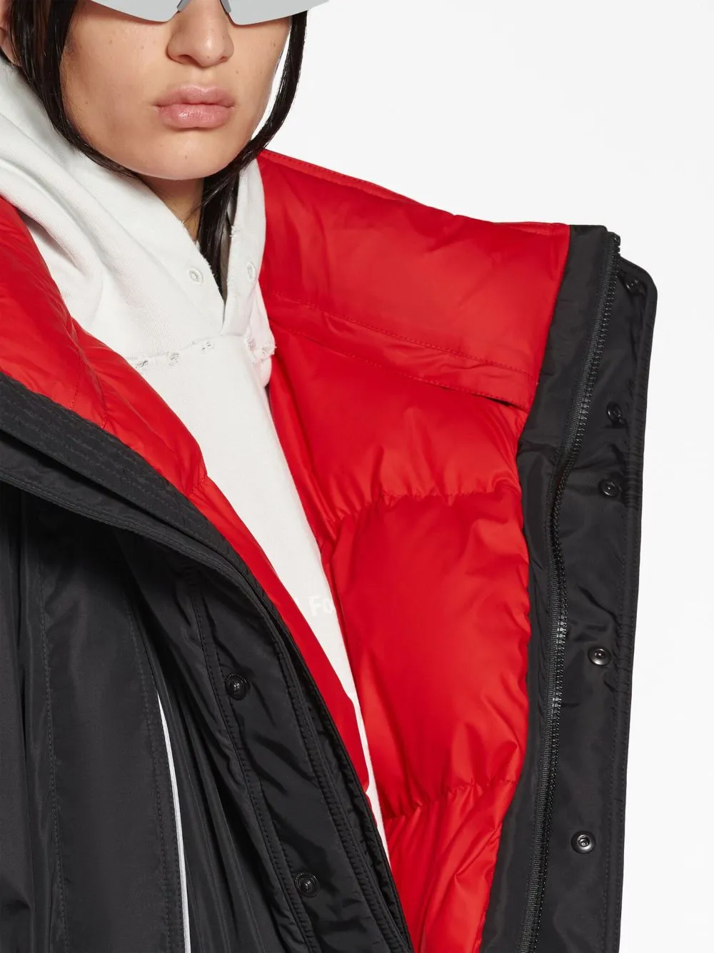 BLACK OVERSIZED PADDED LOGO PARKA COAT sold by Lord & Taylor product image thumbnail 5