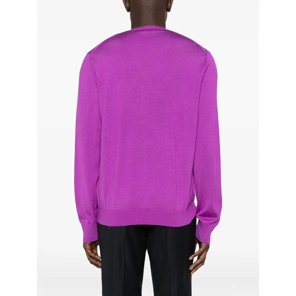 Crew Neck Sweater in Purple Silk sold by Lord & Taylor product image thumbnail 2
