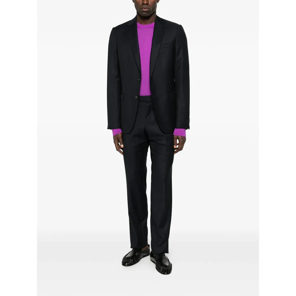 Crew Neck Sweater in Purple Silk sold by Lord & Taylor product image thumbnail 3